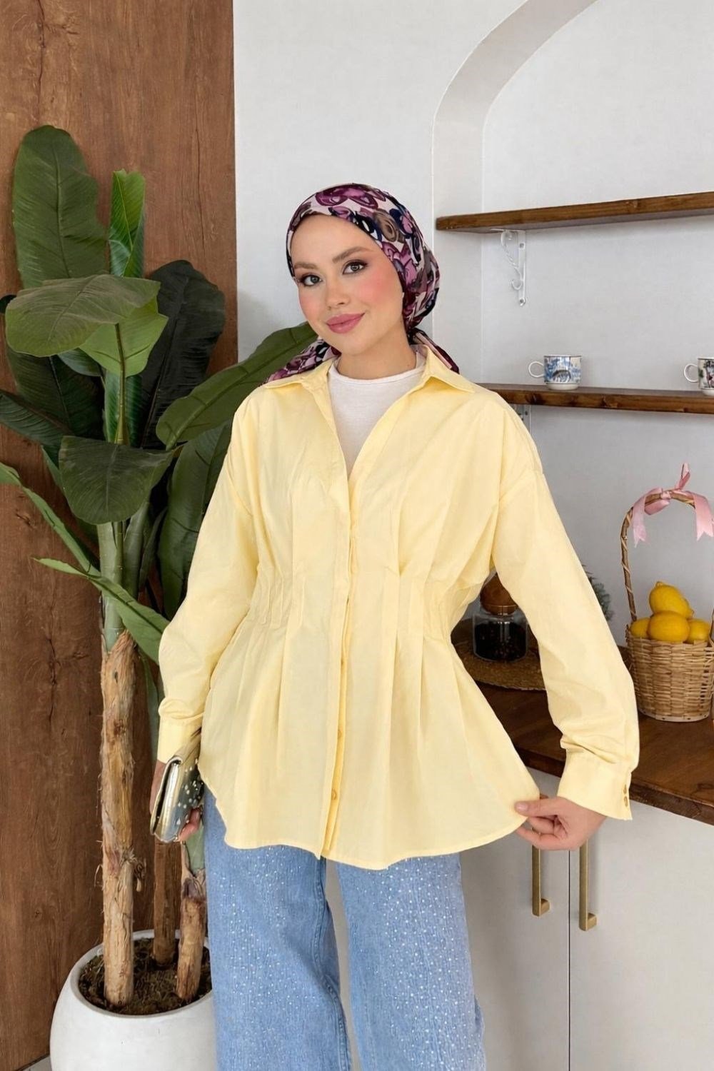 Pastel Gömlek Sarı